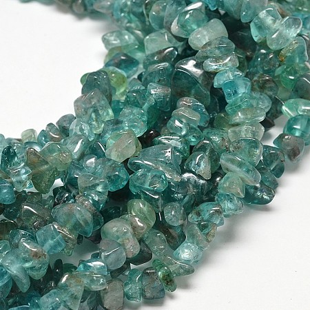 ARRICRAFT Polished Natural Apatite Chips Beads Strands, Dyed, 8~12x3~7x6~7mm, Hole: 1mm, about 85pcs/strand, 15.5 inches
