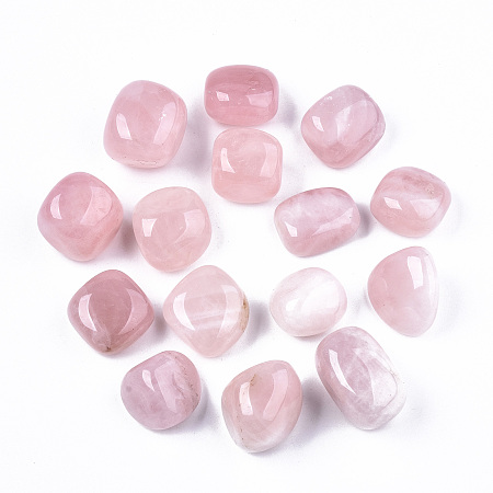 Arricraft Natural Rose Quartz Beads, Tumbled Stone, No Hole/Undrilled, Nuggets, 24~30x18~28x11~22mm 250~300g/bag
