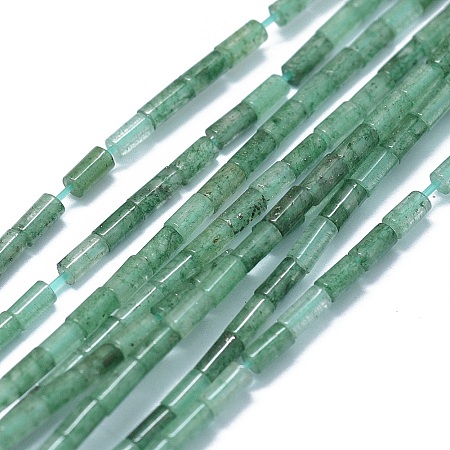 ARRICRAFT Natural Green Aventurine Beads Strands, Column, 4~5x2~2.5mm, Hole: 0.6~0.8mm, about 90~102pcs/strand, 15.3~15.7 inches(39~40cm)