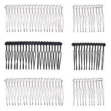 SUNNYCLUE Iron Hair Comb Findings, Mixed Color, 30pcs/set