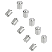 Unicraftale 304 Stainless Steel Positioning Beads, Screw Ball Point Spring Plunger, Stainless Steel Color, 8.5x6.5mm, Hole: 1.2mm, 30pcs/box