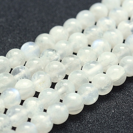 ARRICRAFT Natural Moonstone Beads Strands, Grade AA, Round, 6mm, Hole: 1mm, about 67pcs/strand, 15.7 inches(40cm)