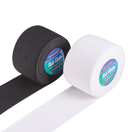 Flat Elastic Rubber Band, Webbing Garment Sewing Accessories, Mixed Color, 50mm; 10m/set