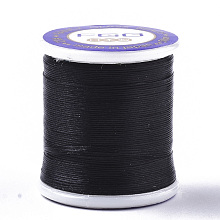 Honeyhandy Nylon Beading Threads for Seed Beads, Black, 0.1mm, about 54.68 yards(50m)/roll