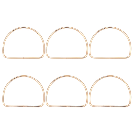 CHGCRAFT Half Round/D Shaped Iron Purse Handles, for Bag Making, Purse Making, Handle Replacement, Golden, 75.5x104.5x4.5mm
