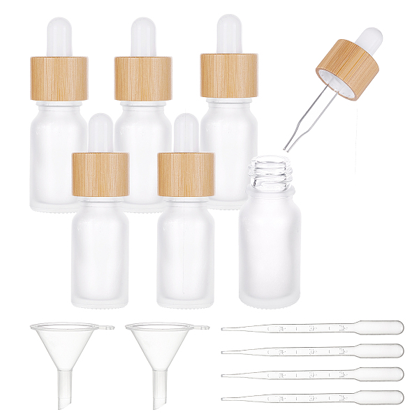 Download Superfindings Frosted Glass Dropper Bottles With Dropper And Bamboo Lids Perfume Essence Liquid Cosmetic Containers With Plastic Transfer Pipettes Funnel Hopper Mixed Color 2 5x8 87cm Capacity 15ml 6pcs Beebeecraft Com