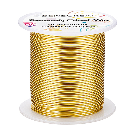 Copper Wire, for Wire Wrapped Jewelry Making, Light Gold, 18 Gauge, 1mm; about 30m/roll