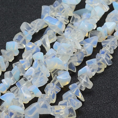 Arricraft Opalite Beads Strands, Chip, 5~8mm, Hole: 1mm, about 33 inches(84cm)
