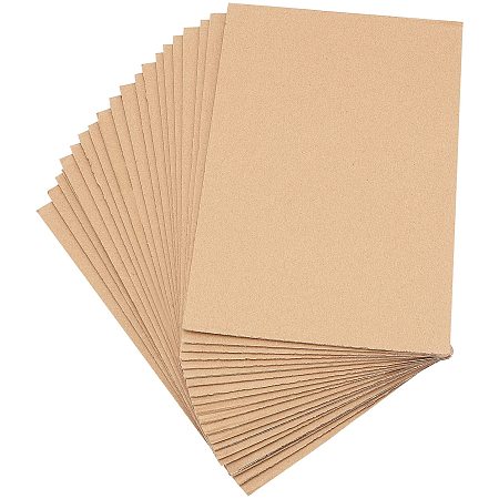PANDAHALL ELITE Corrugated Cardboard Sheets Pads, for DIY Crafts Model Building, Rectangle, Goldenrod, 200x300x3mm