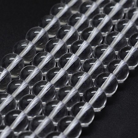 Arricraft Natural Quartz Crystal Beads Strands, Grade AA, Round, 6mm, Hole: 0.8mm, about 65pcs/strand, 15.7 inches