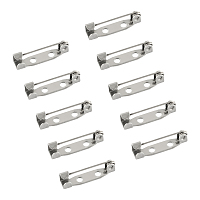Unicraftale 304 Stainless Steel Pin Brooch Back Bar Findings, Stainless Steel Color, 19x5x5mm; Pin: 0.8mm; 50pcs/box