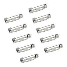 Unicraftale 304 Stainless Steel Pin Brooch Back Bar Findings, Stainless Steel Color, 19x5x5mm; Pin: 0.8mm; 50pcs/box