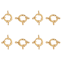 Unicraftale 304 Stainless Steel Spring Ring Clasps, Ring, Golden, 23x14x4mm, Hole: 2.5mm, 8pcs/box