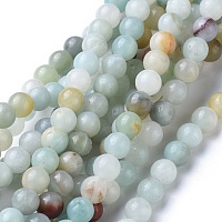 Arricraft Natural Amazonite Round Bead Strands, 6mm, Hole: 1mm, about 63pcs/strand, 15.5 inches