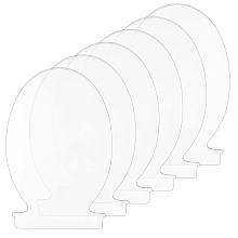 Acrylic Transparent Pressure Plate, Bulb, Clear, 150x100x2.5mm, 1pc