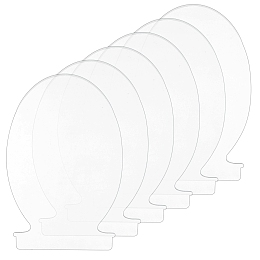 Acrylic Transparent Pressure Plate, Bulb, Clear, 150x100x2.5mm, 1pc