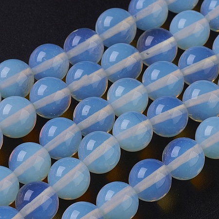 Arricraft Opalite Beads Strands, Round, 9.5~10mm, Hole: 1.2mm, about 40pcs/strand, 15.5 inches