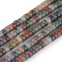 Arricraft Natural Indian Agate Beads Strands, Heishi Beads, Flat Round/Disc, 4.5x2.5mm, Hole: 0.8mm, about 154pcs/Strand, 15.67 inches(39.8cm)