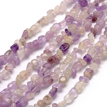 Arricraft Natural Fluorite Beads Strands, Chip, 3~5x3~5x3~8mm, Hole: 1mm, about 85~90pcs/strand, 15.7 inches(40cm)