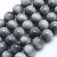 ARRICRAFT Natural Hawk's Eye Beads Strands, Eagle Eye Stone, Round, Grade A, 6~6.5mm, Hole: 1mm, about 64pcs/strand, 15.5 inches(39.5cm)