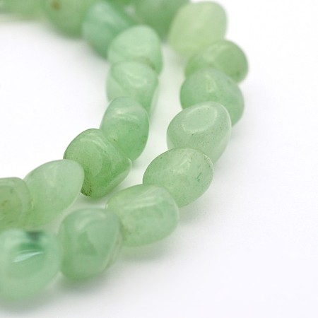 ARRICRAFT Natural Green Aventurine Bead Strands, Nuggets, 5~7X5~7mm, Hole: 1mm, about 15.7 inches