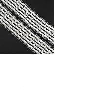 Arricraft 2Yards Polyester Lace Trim, with Imitation Pearl Beads, Flat, White, 2-1/8 inch(53x7mm), about 1.9~2yard