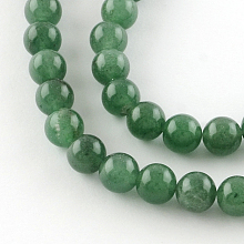 ARRICRAFT Round Natural Green Aventurine Beads Strands, 8mm, Hole: 1mm, about 46pcs/strand, 15 inches