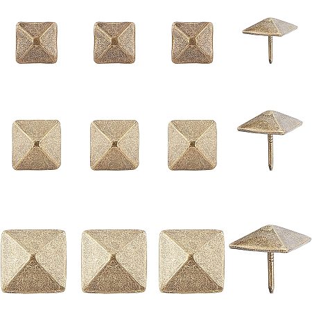 SUPERFINDINGS Iron Nails, Sofa Foam Nails, for Furniture Decoration, Square, Antique Bronze, 20x13x13mm; Pin: 1.5mm, 52pcs/set