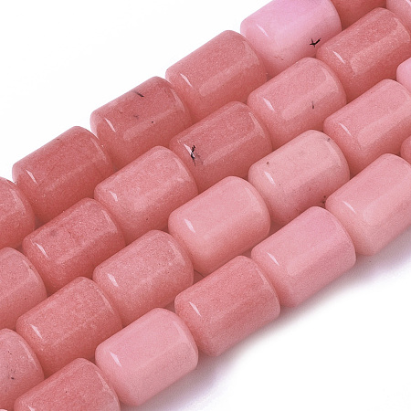 ARRICRAFT Natural Gemstone Rhodochrosite Stone Column Beads Strands, Pink, 14x10mm, Hole: 1mm, about 28pcs/strand, 15.7 inches