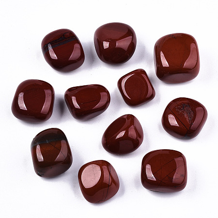 ARRICRAFT Natural Red Jasper Beads, Tumbled Stone, No Hole/Undrilled, Nuggets, 19~30x18~28x10~24mm 250~300g/bag