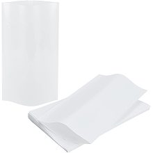 PET Heat Shrinkable Bag, Vacuum Cup Membrane, Shrink Film, Doubleport Bag, Rectangle, White, 290x180x0.1mm