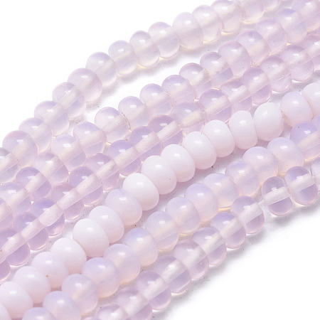 Arricraft Opalite Beads Strands, Rondelle, 5.5x3.5mm, Hole: 0.8mm, about 104pcs/strand, 15.35 inches(39cm)