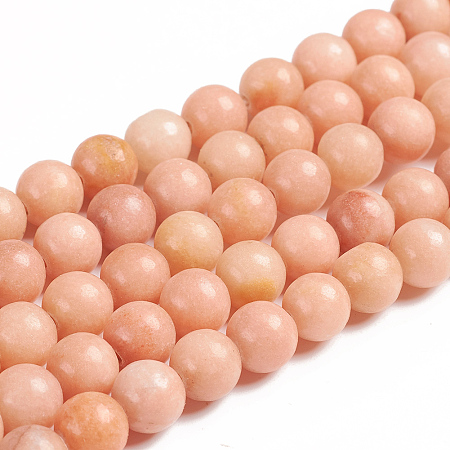 ARRICRAFT Natural Pink Aventurine Beads Strands, Round, 8mm, Hole: 1mm, about 47pcs/Strand, 14.96 inches(38cm)