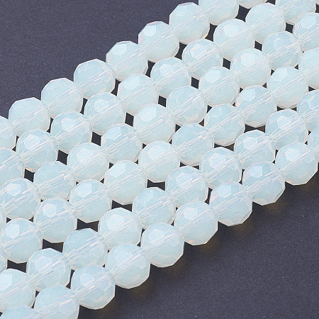 Arricraft Opalite Beads Strands, Faceted Round, 8mm, Hole: 1mm, about 70~72pcs/strand, 22.6 inches