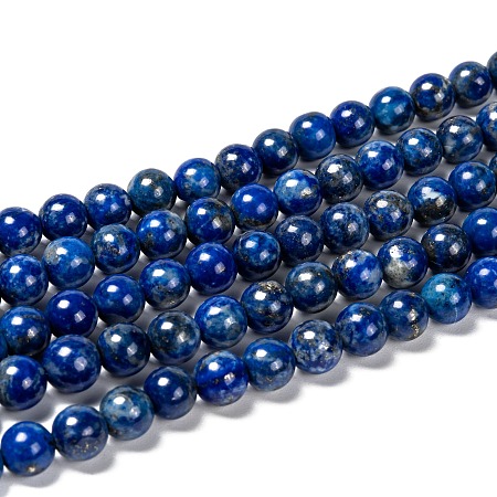 Arricraft Natural Lapis Lazuli Bead Strands, Round, 8mm, Hole: 1mm, about 45~49pcs/strand, 15.5 inches(395mm)