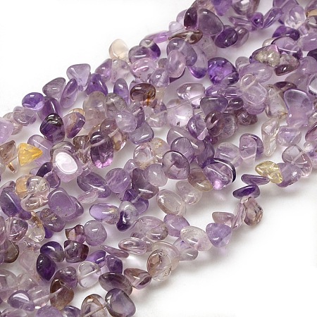 ARRICRAFT Natural Ametrine Beads Strands, Chips, 6~12x5~9x3~6mm, Hole: 1mm, about 60~75pcs/strand, 15~16 inches