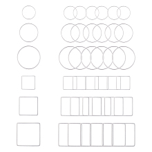 Unicraftale Stainless Steel Linking Rings, for Jewelry Making, Ring & Square, Stainless Steel Color, 68x52x11mm; 60pcs/box