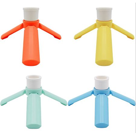 Olycraft Plastic Cup Holders, Mixed Color, 10.5x3cm, 4 colors, 1pc/color, 4pcs/set