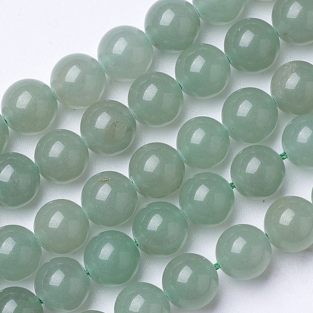 ARRICRAFT Natural Green Aventurine Beads Strands, Round, 8mm, Hole: 1mm, about 47pcs/strand, 15.31 inches