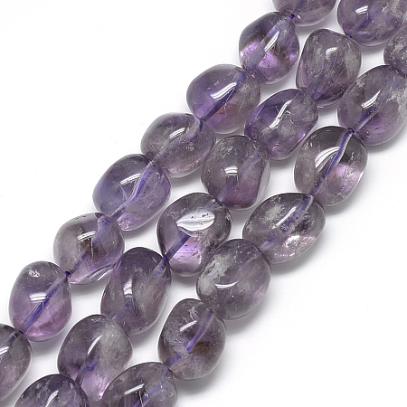 Arricraft Natural Amethyst Beads Strands, Nuggets, 10~20x13~15x13~15mm, Hole: 1.5mm, about 22~26pcs/strand, 15.7 inches