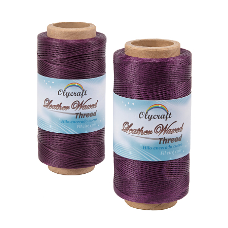 Olycraft Waxed Polyester Cord, Indigo, 0.8mm; about 260m/roll