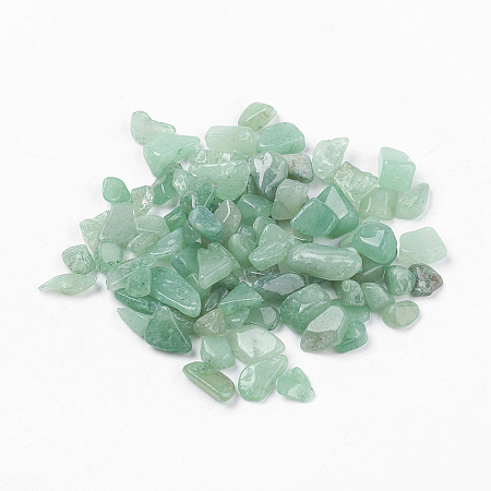 ARRICRAFT Natural Green Aventurine Beads, No Hole/Undrilled, Chips, 5~8x2~5mm, about 50g/bag