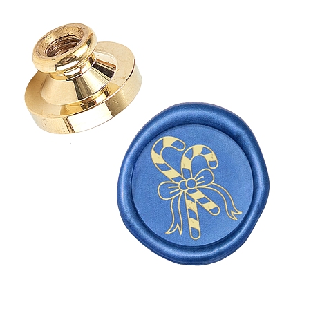CRASPIRE Wax Seal Stamp Head Replacement Christmas Candy Removable Sealing Brass Stamp Head Olny for Creative Gift Envelopes Invitations Cards Decoration
