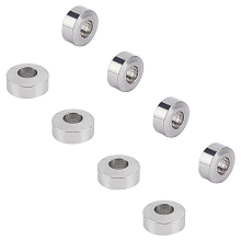 Unicraftale 304 Stainless Steel Spacer Beads, Flat Round, Stainless Steel Color, 4x2mm, Hole: 1.8mm, 100pcs/box