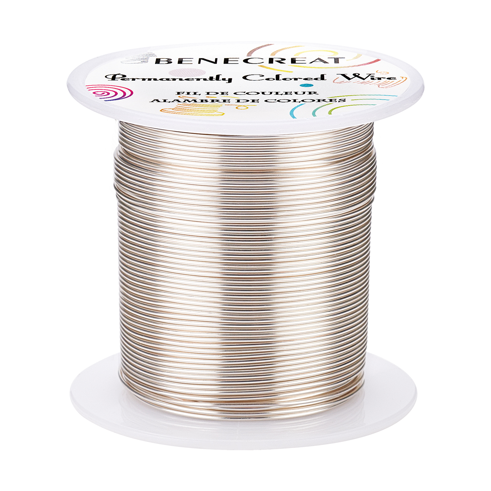 BENECREAT Copper Wire, for Wire Wrapped Jewelry Making, Silver, 20
