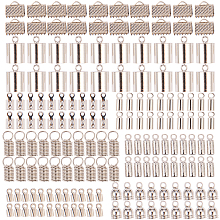 SUNNYCLUE Brass/Iron Terminators, Platinum, 110x70x30mm; 160pcs/box