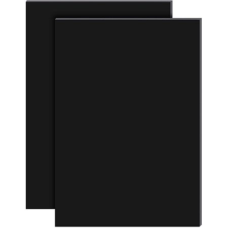 BENECREAT Silicone Single Side Board, with Adhesive Back, Rectangle, Black, 30x21x0.15cm