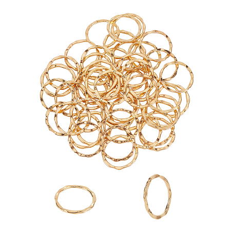 Unicraftale Tibetan Style Linking Rings, Circle Frames, Lead Free, Antique Golden, 22x1.5mm, Inner Diameter: 18.5mm, 50pcs/box