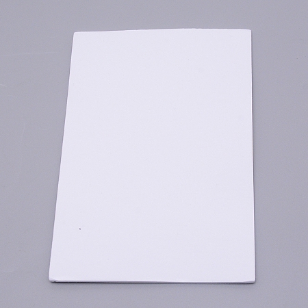 Sponge EVA Sheet Foam Paper Sets, With Double Adhesive Back, Antiskid, Rectangle, White, 20x15x0.2cm