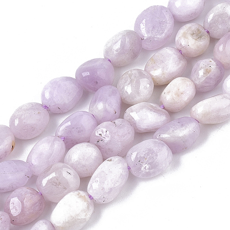Arricraft Natural Kunzite Beads Strands, Spodumene Beads, Nuggets, 6~9x5~7x3.5~5mm, Hole: 0.6mm, about 54~56pcs/strand, 15.16 inches(38.5cm)